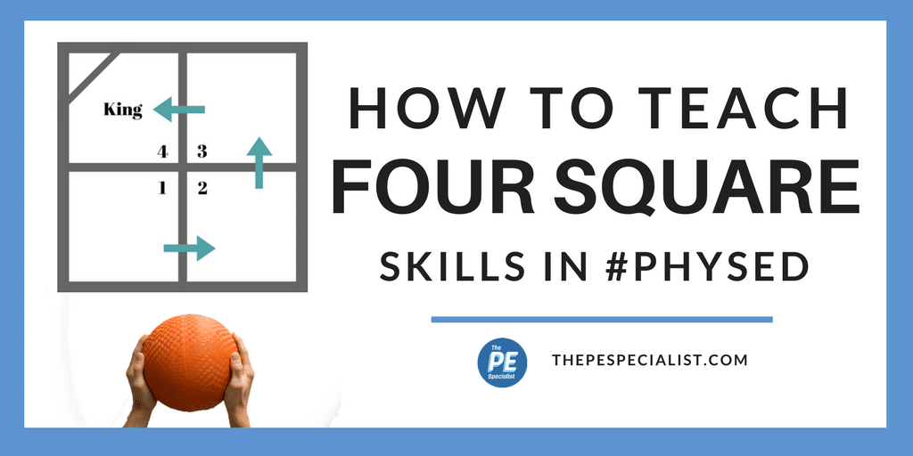 How To Play Four Square 4 Square In Physical Education Class